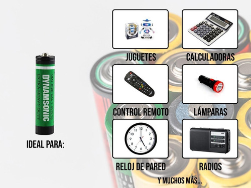 Imagen 2 de 9 de Baterias Pila Aaa Dynamsonic Paquete 60pz Economica Mayoreo