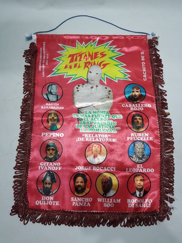 Imagen 6 de 10 de Titanes En El Ring Antiguo Banderín + Libretas Mag 58272