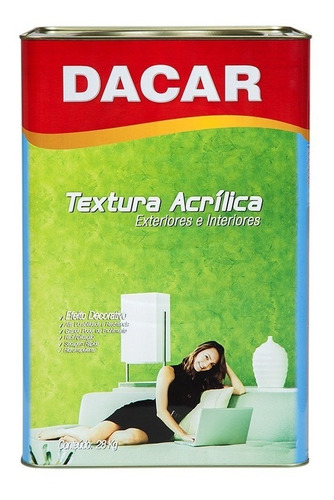 Pintura Textura Acrílica Lisa Dacar Premium Ext. - Int. 28kg