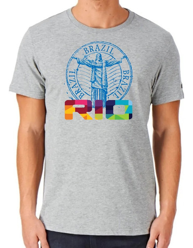 Remera Sublimada / Brasil - Rio De Janeiro - Cristo Redentor