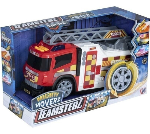 Camion Bombero Mighty Moverz Teamsterz Luz Sonido Tun