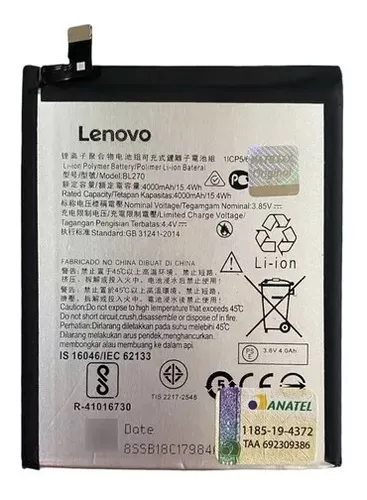 Bateria Compatível Com Moto G6 Play 4000 Mah XT1922-1 NF