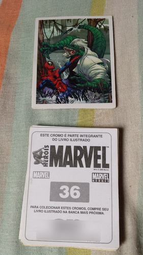 Lote 10 Figurinhas Heróis Marvel Editora Online