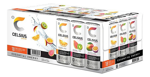 Celsius Essential Energy Sparkling Variety Pack (18 Pk.)