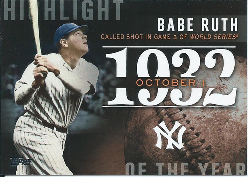 Barajita Babe Ruth Highlight 1932 Topps 2015 #h-3 Yankees