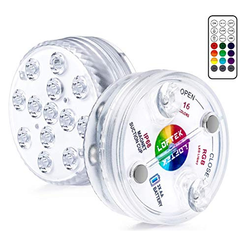 Luces Led Sumergibles Control Remoto Rf 164ft Alcance R...