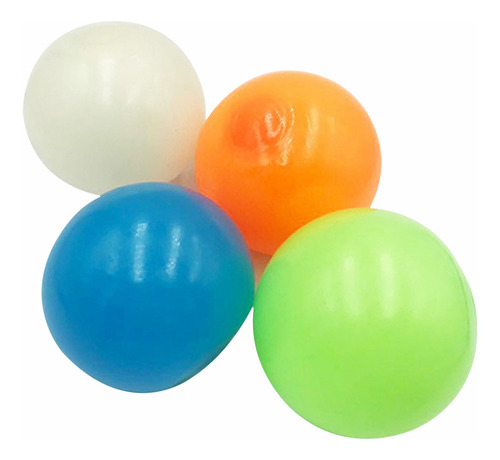 Bolas De Pared Adhesivas Para Techo Fluorescentes, 4 Unidade