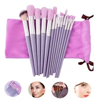 Comprar Set Brochas De Maquillaje 13 Pzs Profesional +bolsa Color Púrpura brochas para maquillaje brochas maquillaje profesional