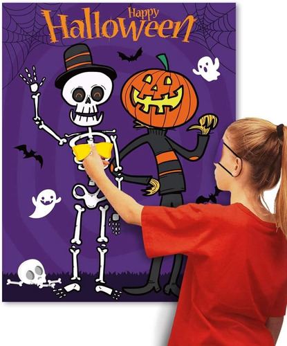 Juegos De Halloween - Pin The Bow Tie On The Mr. Bones ...