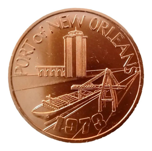 Antigua Ficha Casino Moneda New Orleans 1973 Token Colección