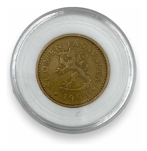 Antigua Moneda De Finlandia Del Año 1963 De 10 Pennia Europa