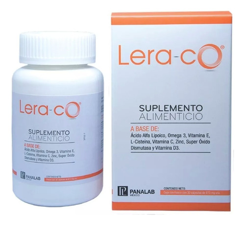 Suplemento Lera-co 30 Cápsulas, Ácido Alfa, Omega 3 Sabor Sin Sabor