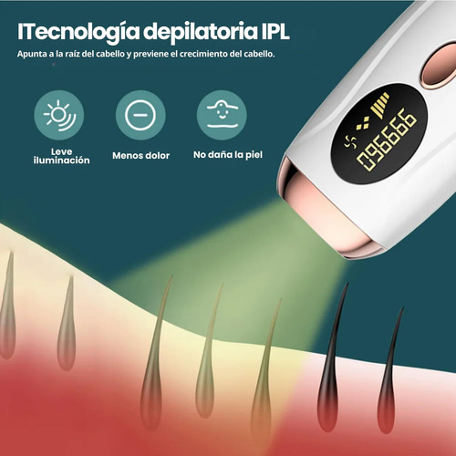 Depiladora Laser Rasuradora Inalambrica, Depiladora De Luz