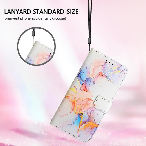 Funda For Cubot A20 Con Función Atril Y Diseño De Mármol De Poliuretano.