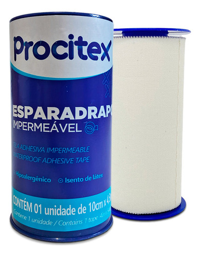 Esparadrapo Impermeável Procitex Cremer 10cm X 4,5m 1 Un.