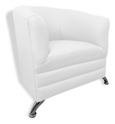 Sillón,bar, Cafetería, Restaurante,minimalista,neveria. Color Blanco Diseño De La Tela Liso