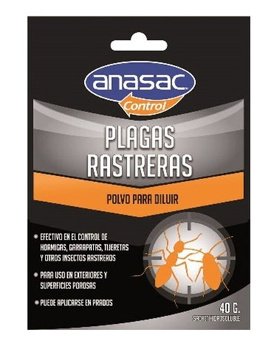 Anasac Control De Plagas Rasteras 40gr Np