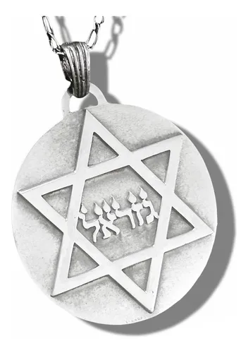 Dije Kabbalah Revocar Decretos Duros 4 Cm En Plata Art 1674