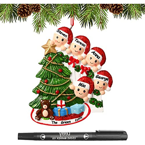 Adornos Navideños Personalizados 2023 Familia De 2/3/4...