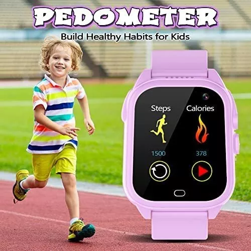 Reloj inteligente impermeable para niños para niños de 3-12 años, relojes  para niños niños niñas púrpura