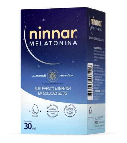 Ninnar Melatonina Maracuja Gotas 30ml - Kress