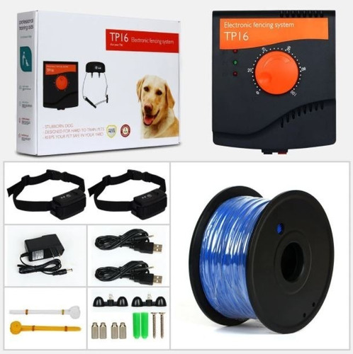 Kit Cercado Eléctrico Adiestramiento Para Perros Mascotas 