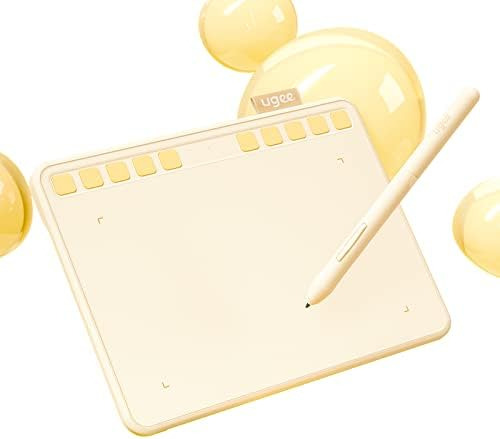 Ugee Tableta Dibujo Con 10 Teclas Acceso Rápido, Tableta 6,5
