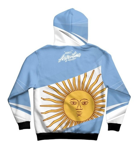 Imagen 2 de 2 de Buzo Hoodie Vamos Argentina