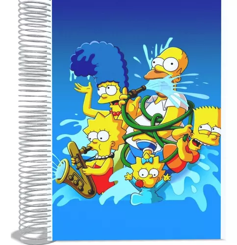 Cadreno de desenho bart simpsons extra, extra