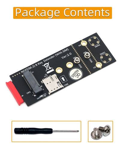 Adaptador M.2 (ngff) Key B Con Ranura Sim Para Módulo Su De