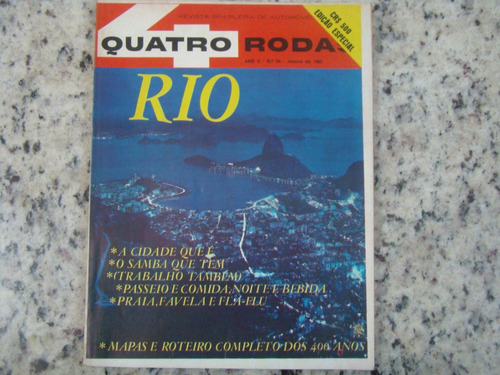 Revista 4 Quatro Rodas 54 Janeiro 1965 Cidades Do Rio R432