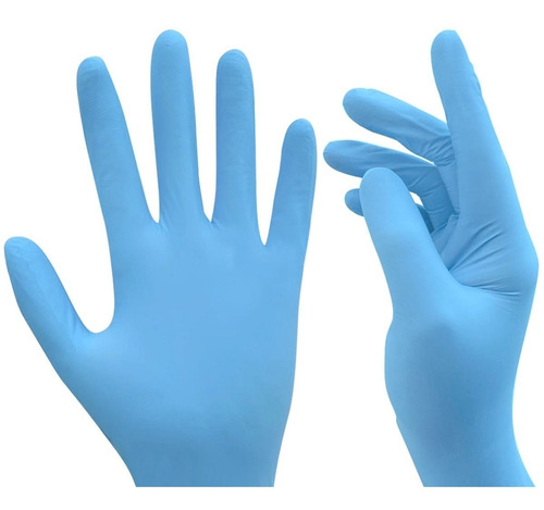 Imagen 2 de 2 de Guantes De Nitrilo Ambiderm Talla Grande.
