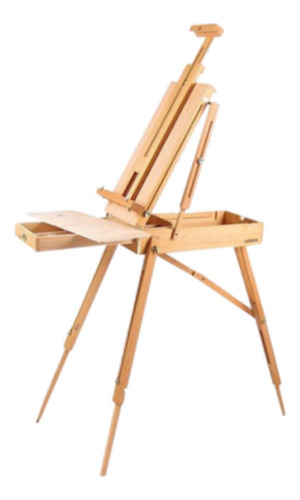 Caballete De Madera Para Pintura, Caja De Almacenamiento De