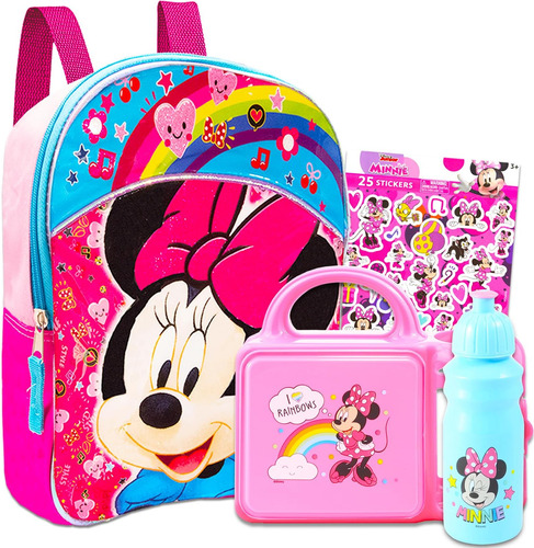 Fast Forward Minnie Mouse Mini Mochila Con Juego De Fiambrer