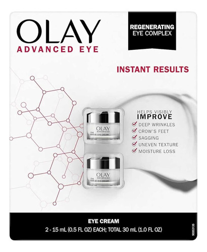 Olay Advanced Eye Cream, 0.5 Oz (paquete De 2) (1.0oz)