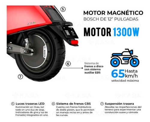 Imagen 3 de 3 de Supersoco Cux Moto Electrica 2788w