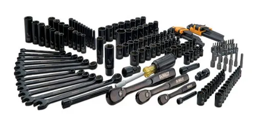 Autocle 181 Pzas Dewalt Set De Herramientas Cromo Negro