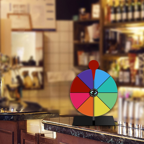 Ruleta De Mesa Acrílica Con Rueda Giratoria Para Base Negra