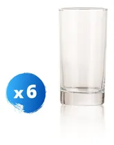 Comprar Vaso Vidrio Jugo - Crisa 230 Ml Fondo Grueso - X 6 Uni.