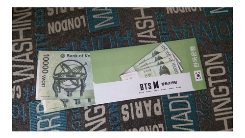 Colección 7 Billetes De Bts Bantang Sonyeondan K-pop
