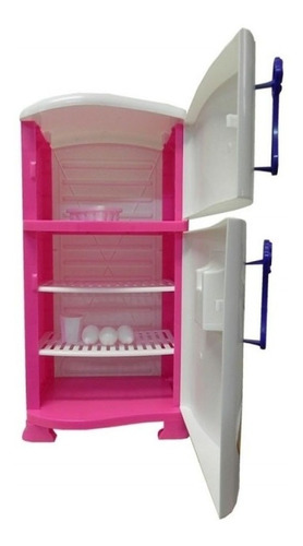 Imagem 3 de 4 de Geladeira Refrigerador Infantil Pop Casinha Flor Xalingo