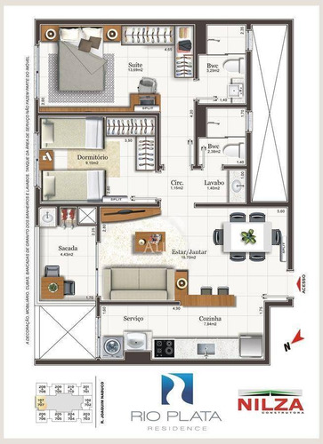 Imagem 10 de 12 de Apartamento De 2 Dormitórios Com 1 Suíte, Capoeiras - Ap2123