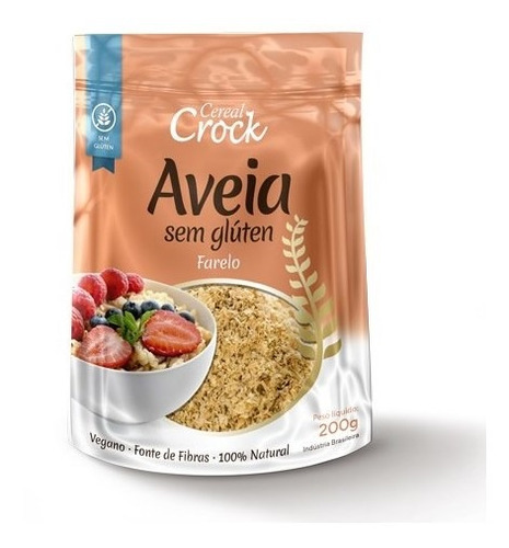 Farelo De Aveia S/ Glúten 200g Leve Crock