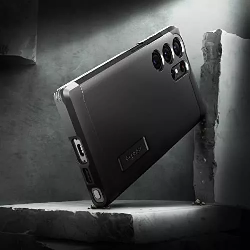 Funda Spigen Tough Armor Para Galaxy S23 Ultra Negro