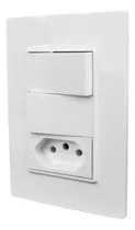 Comprar Conjunto Espelho 4x2 2 Interruptores + 1 Tomada 10a 250v