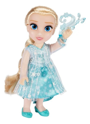 Muñeca Elsa Frozen Articulada 15cm Con Accesorios