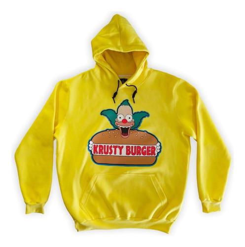 Buzo Hoodie The Simpsons Krusty Canguro Capucha Frisado