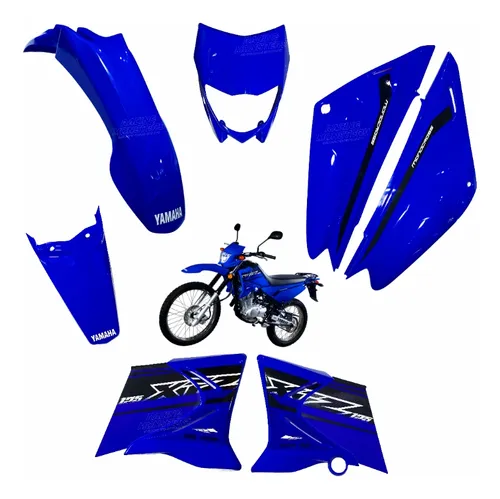 comprar Kit Plásticos Xtz 125 Tapas Guardabarros Carenaje Con Calcas