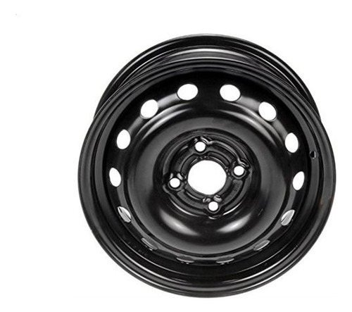 Rines Acero 14x5.5 Para Chevrolet Aveo 1.6l 2008 A 2017 Color Negro