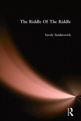 Libro Riddle Of The Riddle: A Study Of The Folk Riddle's ...